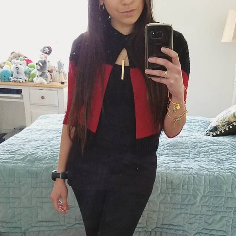 Star Trek command cropped cardigan